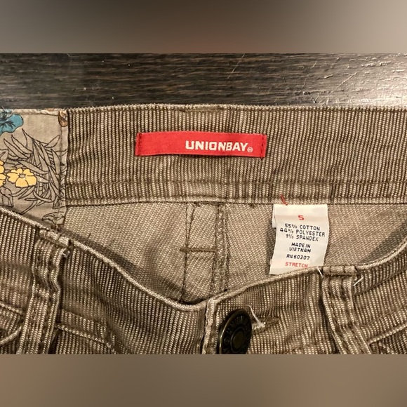UnionBay Tan Taupe Corduroy Bootcut Flap Pocket Pants | Size 5 - Picture 4 of 6